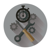 Pictogramme de délai de fort Intérieur